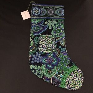 NWT Vera Bradley Christmas Stocking Blue Rhapsody